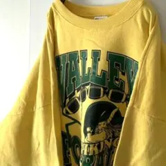 ギルダン VALLEY フットボール スウェット 2XL イエロー 黄色 古着