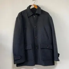 久*郎様 ダークグレー ウールコート ボタン付き