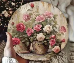 【限定3枚】生活を上品に明るく✨花のヴィンテージ風ウェルカムボード