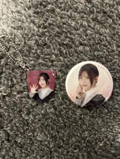 櫻坂46 大沼晶保5thガーランドチャーム　缶バッチ　セット