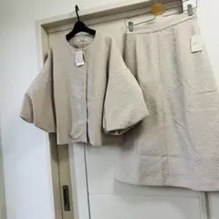 E by eclat ジャカード袖ボリュームジャケットセットアップ　40 新品