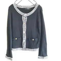 クイーンズコート カーディガン ボレロ ブラック