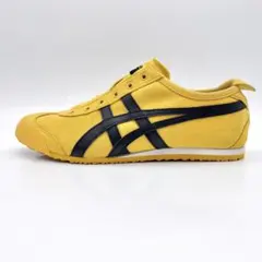 【美品】オニツカタイガー メキシコ 66 スリッポン イエロー ブラック 24