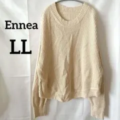 Ennea【LL】エンネア ざっくりニット アイボリー ホワイトジョーラのサムネイル