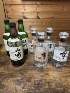 【希少】ウイスキー空瓶セット　山崎　白州　ノンヴィンテージ　イチローズモルト 空瓶 10本セット 白州 山崎 サントリー ニッカ イチローズモルト