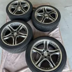 19インチホイールタイヤ 4本 235/40R19 アルファード クラウン