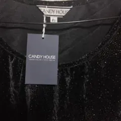 CANDY HOUSE ノースリーブカットソー ブラック F2 新品