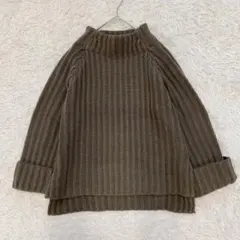 【定番】スローブイエナ リブニット ハイネック ウール100% 人気