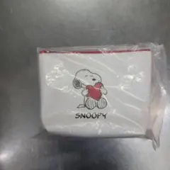 SNOOPY スヌーピーポーチ ホワイト(未使用品)のサムネイル
