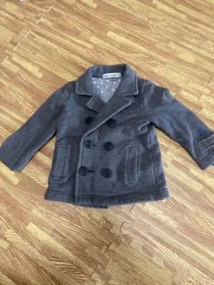 BeBeべべ　Pコート　ダブルボタン　コットン　グレー系　春秋冬