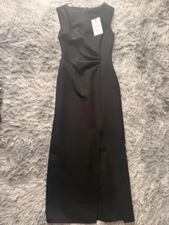 新品未使用 タグ付き ZARA ドレープミディワンピース ノースリーブ