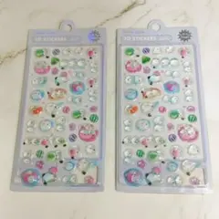 シマエナガ シール 3Dステッカー 立体シール 新品未開封 2枚セット