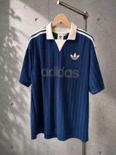 adidas ピンストライプジャージー ゲームシャツ Lサイズ - メルカリ