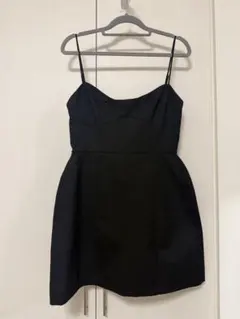 Zara ザラ　ショート丈ストラップワンピース　ブラック