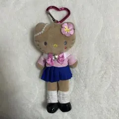ハローキティ ガングロ ギャル 制服 ぬいぐるみ キーホルダー