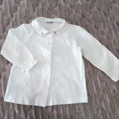 familiar 襟付きシャツ 90サイズ ホワイト