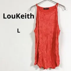 即購入OK✨LouKeith 【L】レッド タンクトップ ロング 赤