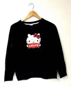 H77 リーバイス ハローキティ45周年記念 レディース長袖Tシャツ