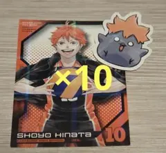 【10枚セット】ハイキュー!! 日向翔陽 ホログラムステッカー 最強ジャンプ付録