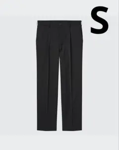 ユニクロ タックテーパードパンツ ウルトラライトブラック S UNIQLO