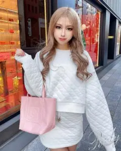 rady　RADY　キルティング　トートバッグ　ピンク