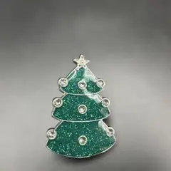 SWAROVSKI　クリスマスツリー　ブローチ　スワロフスキー