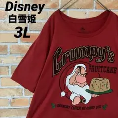 Disney 白雪姫 7人のこびと グランピー ホリデー アニメ Tシャツ