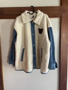 H&M テディベアデザイン フリースジャケット Lサイズ