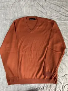 オレンジ ニット