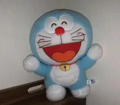 新品　ドラえもん　赤いほっぺ　Lぬいぐるみ　バンザイポーズ
