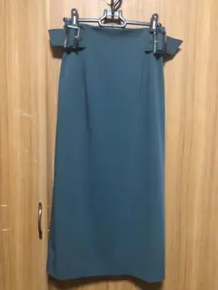 美品★Lesouk★ルスーク★タイトロングスカート★カーキ