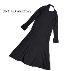 UNITED ARROWS ユナイテッドアローズ 黒 ニットワンピース