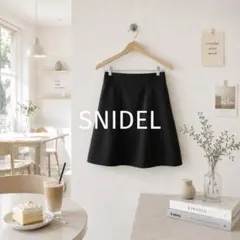【SNIDEL】キュロット　ブラック・Sサイズのサムネイル