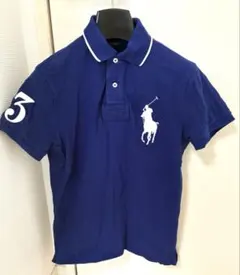 Polo Ralph Lauren 半袖ポロシャツ XS ブルー　ビッグポニー
