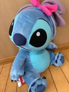 スティッチ ぬいぐるみ 大きめ リボン付き