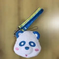 え〜パンダ 青　ぬいぐるみマスコット