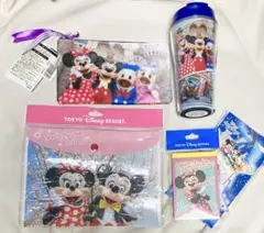ディズニー　リゾート タンブラー 旧フェイス 実写 写真 新品未使用　ポーチ
