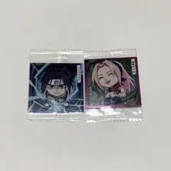 うちはサスケ 春野サクラ にふぉるめーしょん ウエハース シール NARUTO