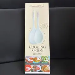 【新品】クッキングスプーン 2本セット　シリコーンスプーン　調理スプーンのサムネイル