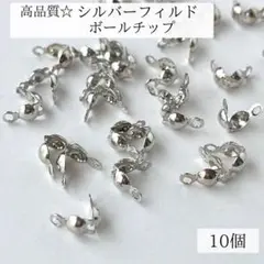 新商品　シルバーフィルド　ボールチップ　10個　パーツ