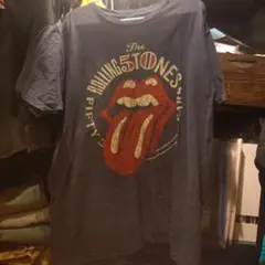 90sThe Rolling Stones Tシャツ Lネイビー