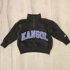 KANGOL ハーフジップトレーナー ブラック 120