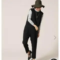 ローリーズファーム 黒 ブラック セットアップ テーパードパンツ ノースリーブ