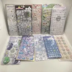 正規品 シマエナガ ジュエルプチドロップ うるちゅる シール 10点 まとめ売り