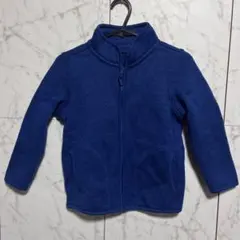 UNIQLO ユニクロ 110サイズ ニットフリースフルジップジャケット ブルー