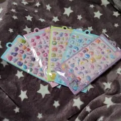 a*様 ボンボンドロップシール ぷくぷくシール 5枚セット