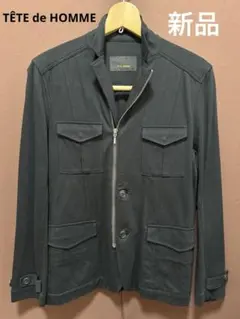 新品　未使用　TÊTE HOMME (テット オム) ソフト　ジャケット　黒