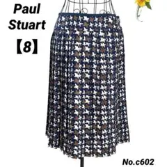 ポールスチュアート Paul Stuart 膝丈プリーツスカート8/M 上品のサムネイル