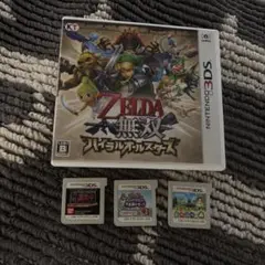 3DS ゼルダ無双 ハイラルオールスターズ　おまけソフト３本