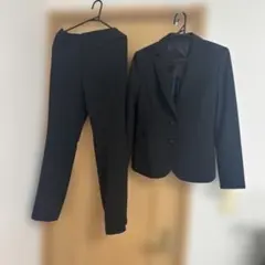 ブラック ストライプ パンツスーツ 上下セット